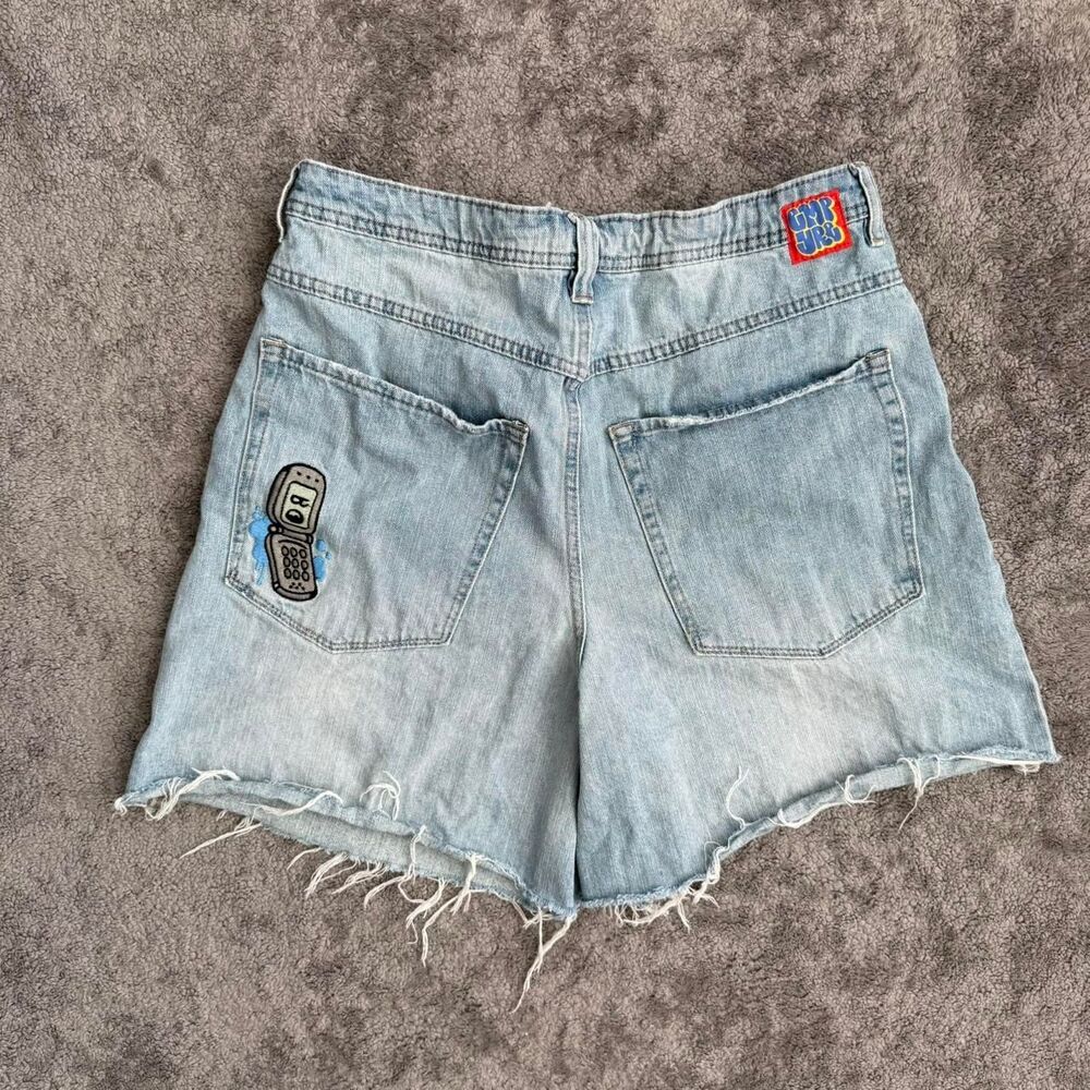 Empyre Ultra Loose Light Blue Denim Skate Shorts